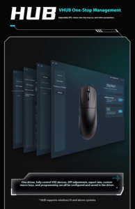 VXE Dragonfly R1 PRO 520mAh Long Battery <strong>Wireless</strong> Dual 1K <strong>Mouse</strong> for Gaming 55g Ultra-Lightweight <strong>Design</strong> Ergonomic <strong>Mouse</strong> - Product Image 5