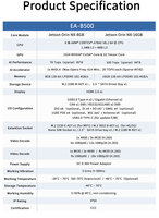 Computadora de Borde LCFC Jetson Orin NX 16G NV EA-B500, PC Industrial Integrada sin Ventilador, 100 TOPS, Servidor en Stock, Procesamiento de Imágenes IA