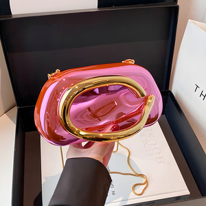 Bolso de mano de verano 2026, nuevo, estilo retro clásico con asa metálica, bolso de hombro, bandolera moderna y personalizada - Product Image 3