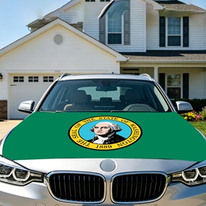 Bandera para Coche al por Mayor y Bandera para Capó de Coche de 4x5 pies, Bandera del Estado de Washington de los Estados Unidos, Bandera Termotransferible para Capó de Motor, para Uso Exterior en Automóviles - Product Image 3