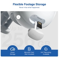 IMILAB EC6 Double caméra projecteur WiFi 2K Surveillance à double angle Vue en direct et chat Dissuasion intelligente Connexion à l'application Caméra 2K