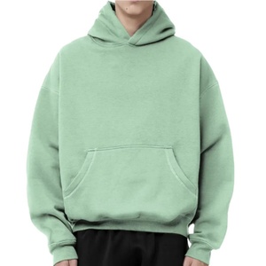 Sweat à capuche ample en molleton lourd 100% coton avec logo personnalisé, fabricant de sweat à capuche oversize de haute qualité, sweat à capuche uni pour homme - Product Image 4