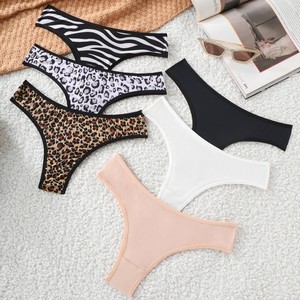 9935 Mutandine Elasticizzate a Vita Bassa per Donna, Sexy Quotidiane, Mature, Traspiranti, Perizoma in Tessuto Morbido, Lingerie - Product Image 1
