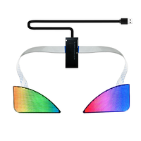 Écran LED d'affichage d'animation des yeux clignotants, panneau LED OEM, garantie 1 an, contrôle par application intelligente, LED 3D Eagle Eye pour voitures et sacs