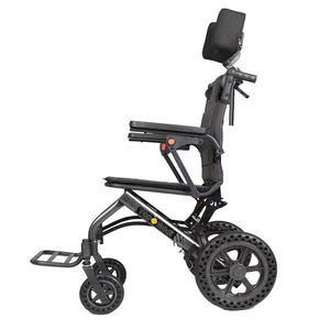 Silla de ruedas reclinable asequible, silla de ruedas manual de transporte hospitalario - Product Image 3
