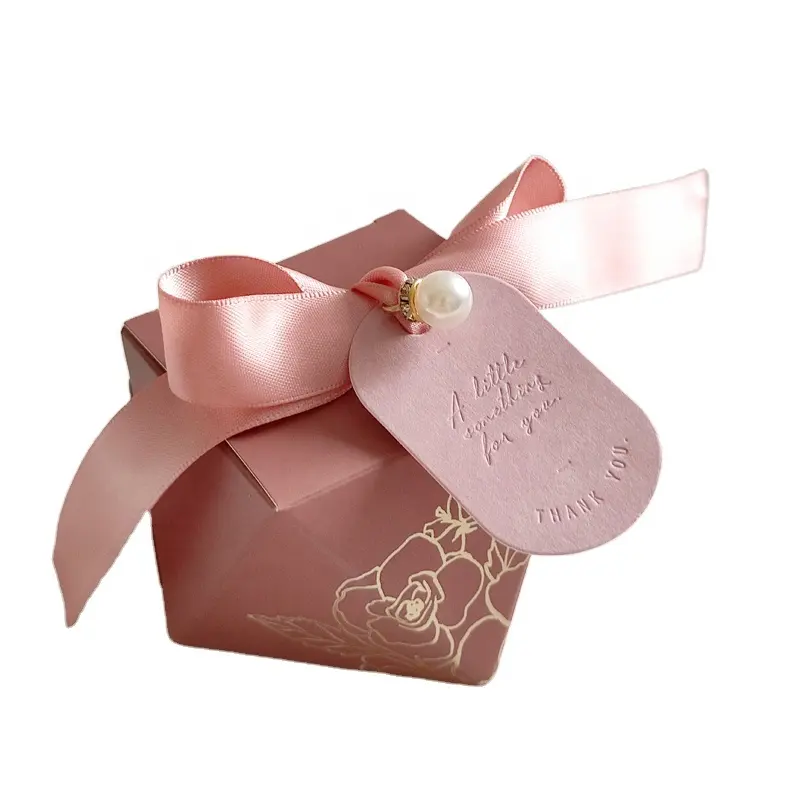맞춤형 크래프트 크리스마스 케이크 쿠키 사탕 초콜릿 상자 리본 상자 포장 크리스마스 선물 종이 상자