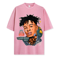 T-shirt unisexe à col rond et manches courtes en coton respirant imprimé, coupe ample, style streetwear, confortable pour le quotidien, anti-humidité