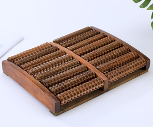 Pemijat kaki rumah tangga, jenis rol kayu Solid titik akupuntur dan bola pijat unblock Meridian - Product Image 4