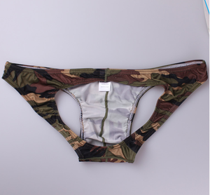 Intimo Sexy da <span class=keywords><strong>Uomo</strong></span> Gay, Boxer Aderenti con Stampa Leopardata in Spandex, Fascia Elastica Alta, Bikini a Stringa Traspirante - Product Image 2