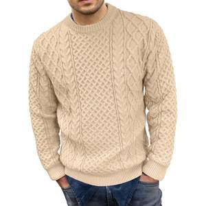 Pull Comdecevis unisexe en tricot torsadé Pull-over décontracté avec col rond ODM Supply pour la saison automne hiver - Product Image 4