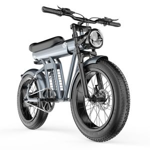 Vélo électrique tout-terrain à suspension intégrale avec pneus larges, cadre de vélo électrique 1200w, entrepôt UE - Product Image 5