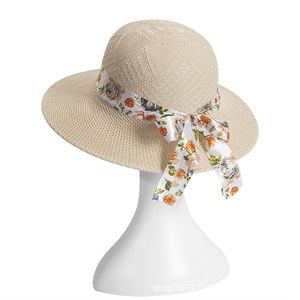 Chapeau d'été Streamers Fashion Mom Style Sun Hat Summer Women's Sun Cap - Product Image 5