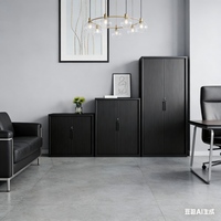 Armoire de rangement à portes coulissantes en acier avec étagères mobiles et serrure pour bureau, école, atelier et usage domestique