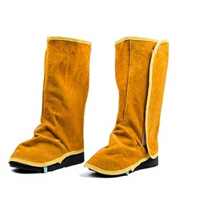 Cuir de vachette de qualité supérieure, écologique, résistant au feu, imperméable, protection de niveau D, pour soudeurs industriels - Product Image 3