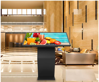 Écran tactile LED interactif numérique Android de 55 pouces sur pied, taille personnalisée, pour intérieur, affichage numérique, IP65, compatible SDK, pour centre commercial