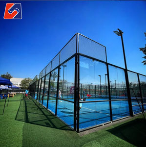 Venta Caliente <span class=keywords><strong>de</strong></span> <span class=keywords><strong>Canchas</strong></span> <span class=keywords><strong>de</strong></span> <span class=keywords><strong>Pádel</strong></span> Panorámicas <span class=keywords><strong>de</strong></span> Fibra <span class=keywords><strong>de</strong></span> Vidrio <span class=keywords><strong>de</strong></span> 10m*20m, Equipos <span class=keywords><strong>de</strong></span> Fitness para Exteriores, Directo <span class=keywords><strong>de</strong></span> Fábrica en China - Product Image 5