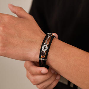 <span class=keywords><strong>Bracelet</strong></span> en <span class=keywords><strong>corde</strong></span> tressée pour <span class=keywords><strong>guitare</strong></span>, best-seller, <span class=keywords><strong>bracelet</strong></span> en cuir vintage pour homme, bijoux <span class=keywords><strong>de</strong></span> rue classiques au quotidien, ALN2601001407 - Product Image 2