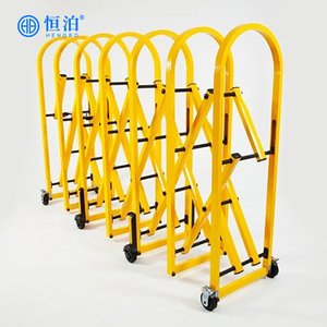 伸缩式手动控制可伸缩护栏现代别墅风琴式围栏隔离防护户外学校公园 - Product Image 3