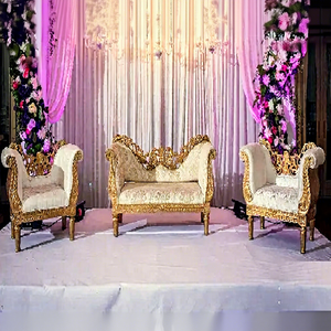 ชุดโซฟาเจ้าสาวและเจ้าบ่าวสไตล์ฝรั่งเศสชุดเฟอร์นิเจอร์เวทีแต่งงานสวยงามชุดโซฟาเจ้าสาวเจ้าบ่าวชุดเบาะนั่ง - Product Image 1