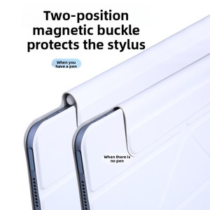เคสหนังแท้แบบแม่เหล็กพับได้สองด้าน น้ำหนักเบา สำหรับ <span class=keywords><strong>iPad</strong></span> <span class=keywords><strong>Pro</strong></span> 12.9 นิ้ว รุ่น<span class=keywords><strong>ใหม่</strong></span> - Product Image 4