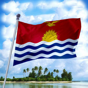 Рекламная продукция, оптовая продажа, высококачественные прочные полиэфирные бандажи из 100% полиэстера 3x5 футов, пользовательский флаг Кирибати - Product Image 4