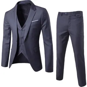 Jancember TZ07 Fashion Boutique Male Factory Sale Formal Business Men's Suits 2-pieces Set