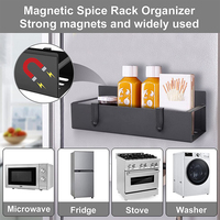 Accessoires de cuisine, étagères à épices magnétiques mobiles pour réfrigérateur, support de rangement pour condiments, organisateur pour réfrigérateur