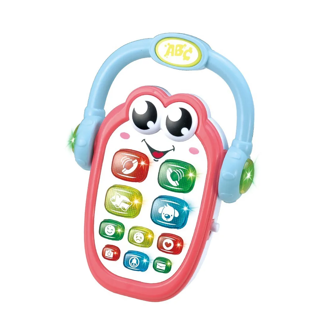 learning smart cute design light music sound cellphone tablet toy phone for kids