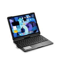 Casing Keyboard iPad OEM Pabrik dengan Rotasi 360 Derajat, Touchpad, Lampu Latar LED, dan Penutup Nirkabel untuk iPad Pro 11, iPad Air 11, 10.9 A16 A19
