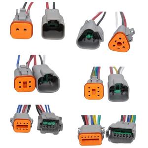 Connecteur de câble automobile étanche 2 pôles DT06-2S Série Deutsch Connecteurs auto 2 broches 6P_Pins Contact en cuivre Fabriqué en Chine - Product Image 5