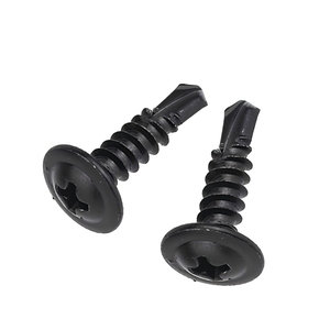 Tornillos Autoperforantes de Cabeza Redonda Negra para Chapa Metálica y Construcción de Acero - Product Image 2