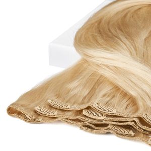 クリップインヘアエクステンション厚手ロングストレートヘアピースアップグレードソフトレース横糸軽量7PCSレイヤードヘア20インチ女性用 - Product Image 2