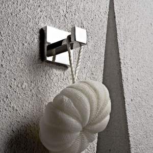 Ensemble de quincaillerie de salle de bain en acier inoxydable poli miroir, porte-serviettes carré de luxe et kit d'accessoires de douche pour hôtel et maison - Product Image 3