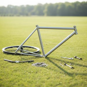 Telaio per <span class=keywords><strong>Bici</strong></span> da Corsa in Lega <span class=keywords><strong>di</strong></span> Titanio OEM/ODM con Design a Tubo Ovale 700C*45C Garanzia 5 Anni Marchio NH - Product Image 1