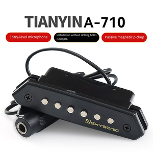 Sistema de preamplificador de alta calidad con pastilla piezoeléctrica Piezas de guitarra acústica de 39-42 pulgadas Piezas de metal y plástico incluidas - Product Image 3