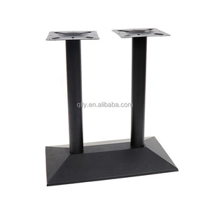 أرجل أثاث فاخرة من الحديد المطاوع والحديد الزهر والفولاذ المقاوم للصدأ، أرجل طاولة مزدوجة معدنية ثابتة لطاولات الطعام والفنادق والمقاهي وطاولات الهوت بوت - Product Image 4