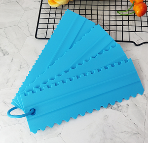 Juego de Raspadores de Plástico <span class=keywords><strong>para</strong></span> Decoración de Pasteles con Espátula Cuadrada y Raspador de Contornos, Herramientas <span class=keywords><strong>para</strong></span> Hornear - Product Image 5