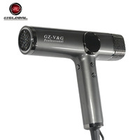 Sèche-cheveux électrique en forme de T pour coiffeur, température constante, lumière bleue, silencieux, puissance de vent élevée 2400W, usage domestique