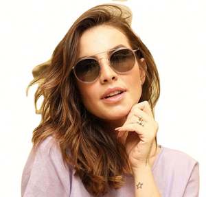 Gafas de Sol Redondas Clásicas Vintage con Logotipo Personalizado de Moda 2021, Gafas de Sol Degradadas para Mujer - Product Image 2