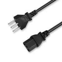 Italienisches 3-Pin Typ L Stecker auf C13 IEC320 AC-Stromkabel Verlängerungskabel 220V
