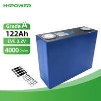   Cellule LiFePO4 3,2 V 122 Ah, 4000 cycles, cellules de batterie au lithium prismatiques pour véhicule électrique, chariot de golf, alimentation de secours domestique