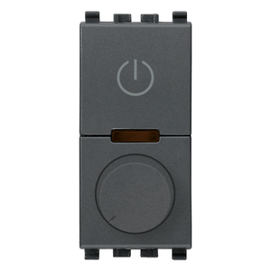 Rotary <b>Dimmer</b> 230V Universal Grey With Power Indicator For Lighting Control - Product Image 1
