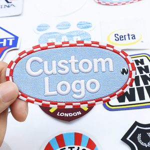 カスタム刺繍パッチデザイン、布製パッチ、バッジ、カスタムロゴ、布製アイロン接着刺繍パッチ（衣類や帽子用） - Product Image 3