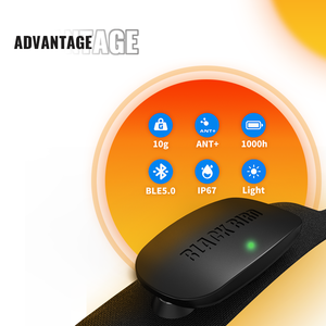 Capteur de fréquence cardiaque intelligent BlackBird, moniteur de fréquence cardiaque sans fil, avertissement LED, compatible avec les ordinateurs de vélo et les smartphones - Product Image 4