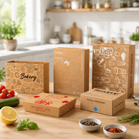 Boîte d'emballage en papier OEM pour les marques de produits alimentaires, de desserts, de collations et de pâtisseries avec impression de logo personnalisée et service de conception