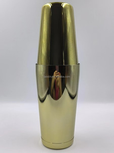 Herramientas de barra de acero inoxidable Accesorios de barman para bebidas de vino Boston Shaker Cup y Mixer Durable Metal Barware - Product Image 3