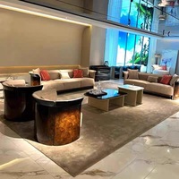 Ensemble de canapés en cuir véritable italien de luxe moderne pour salon, amovible