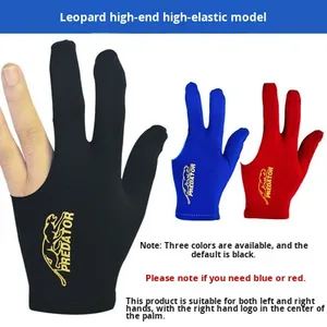 Gants de billard en coton/spandex, confortables, élastiques, trois doigts, sans doigts, pour salle de billard, table de <span class=keywords><strong>tennis</strong></span>, <span class=keywords><strong>homme</strong></span>, gauche - Product Image 6