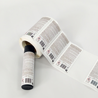 Étiquette autocollante multicouche personnalisée à décoller et révéler avec contenu étendu pour l'impression de prospectus d'instructions pour flacons pharmaceutiques