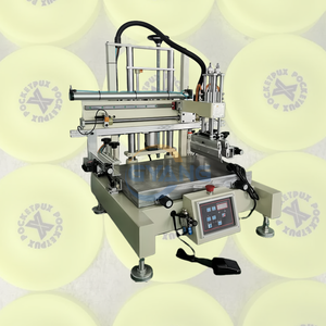 Machine de sérigraphie semi-automatique de grande capacité Imprimante de sérigraphie plane multifonction pour règle d'école en vente aux États-Unis - Product Image 1